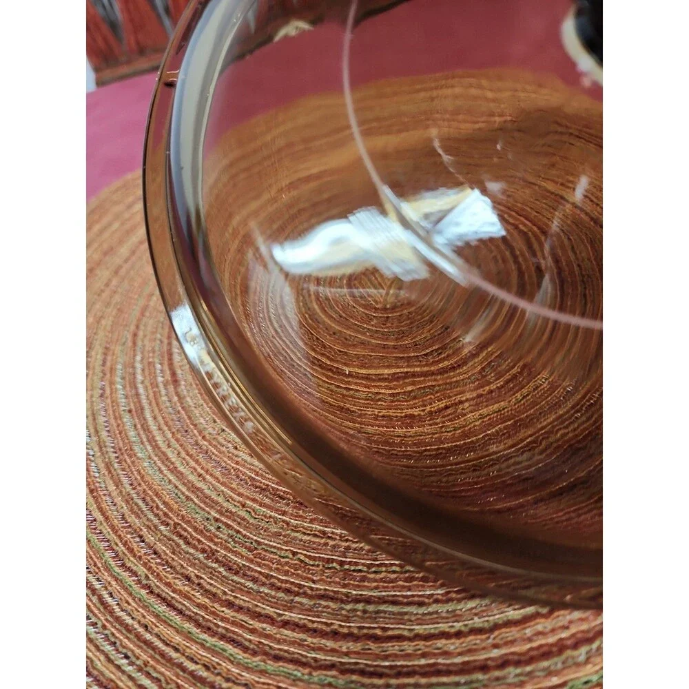Pyrex Corning Visions Replacement Lid #V2.5C Amber Glass For 2.5 Saucepan